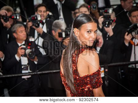 Actress Liya Kebede attends the 'Mad Max: Fury Road' premiere during the 68th annual Cannes Film Festival on May 14, 2015 in Cannes, France.