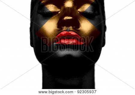 Black Girl With Gold Cross