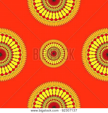 Seamless colorful pattern in oriental style