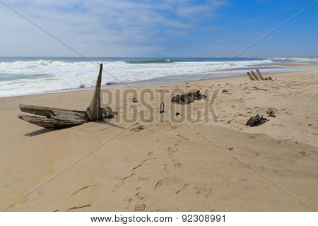 Shipwreck From Skeleton Coast