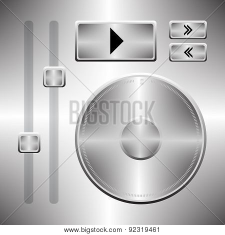 Software music elements icon set