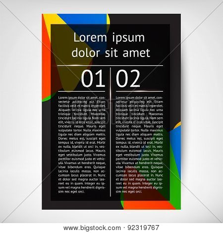 Vector Vertical Flayer leaflet