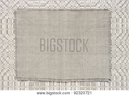 background linen fabric with a pattern of weaving toning