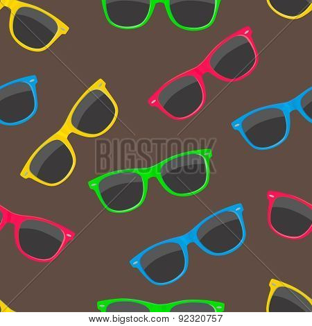 Colorful Sunglasses Seamless Pattern