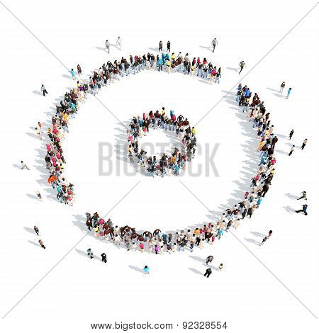 people in the shape of a button play.