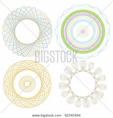 Spiral graphic four Elements