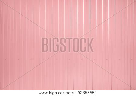 Pink toned Corrugated metal texture surface