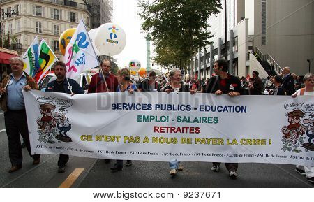 Fransızca ülke çapında greve