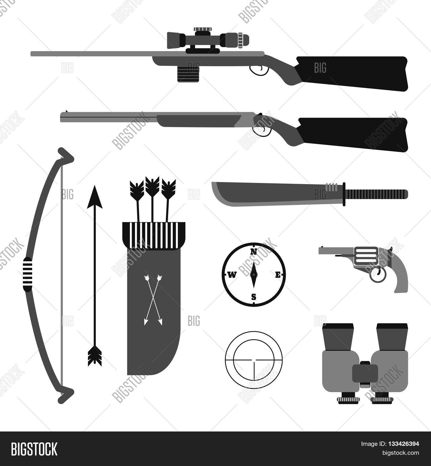 Hunting Vector Set. Vector & Photo (Free Trial) Bigstock