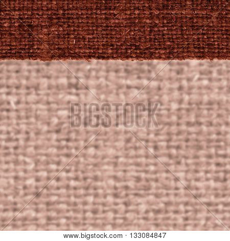 Textile linen fabric style cinnamon canvas styled material flat background