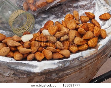Almonds are often ranked as nuts though actually it is a drupaceous fruit.