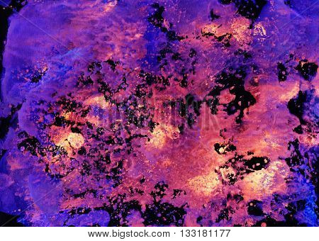 Abstract Watercolor Colorful Texture Art Background. Monotype effect of paint and paper. Paint texture background. Splatter Paint Splash background textures. Made by gouache and watercolor paint.