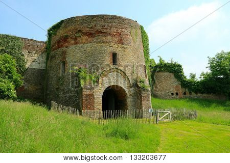 RAMPARTS AND TOWERS OF MONTREAL ON SEA, PAS DE CALAIS , THE NORTH OF FRANCE