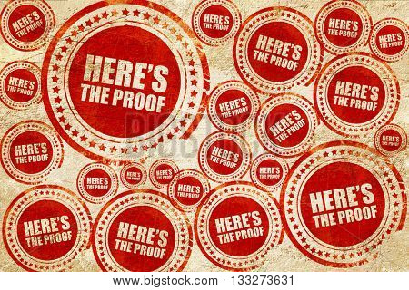 here's the proof, red stamp on a grunge paper texture