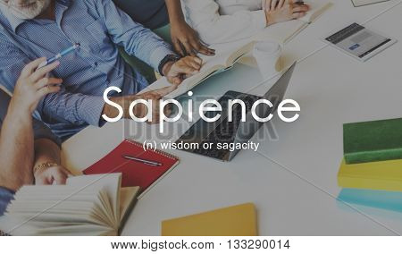 Sapience Highly Educated People Graphic Concept