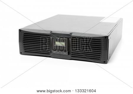uninterruptible power supply (ups) controller, isolated on white