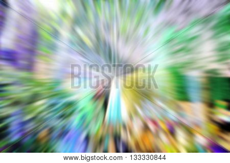 Abstract Blurred and soft photo of night festival and bokeh of lights background