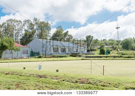 CRADOCK SOUTH AFRICA - FEBRUARY 19 2016: The bowling club in Cradock a medium sized town in the Eastern Cape Province