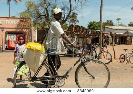 Cycling As Primary Means Of Transport In Malawi
