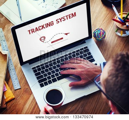 Tracking System Eletronic Fitness Gadget Workout Concept