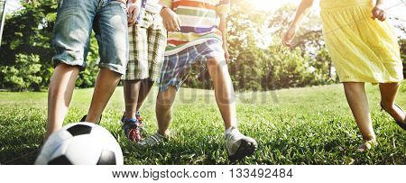 Child Kids Friends Youth Summer Happiness Concept