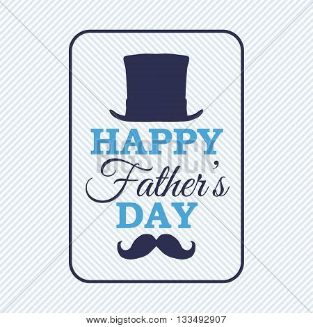 Greeting card template for Father Day. Vector background