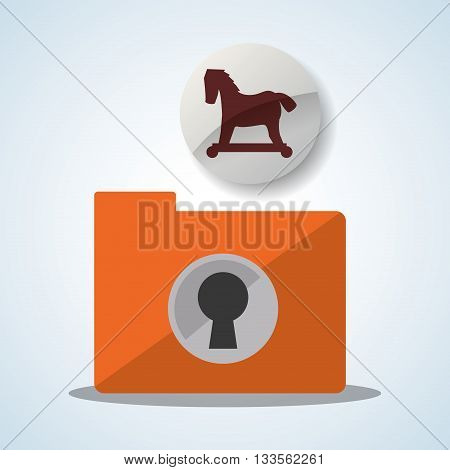 Security system  concept with icon design, vector illustration 10 eps graphic.