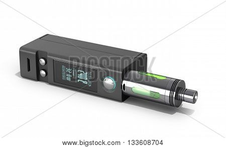 Electronic Cigaretts Device Box Mod To Smokeless Smoking 3D Render On White