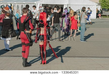 Cosplayers Dressed As Characters From Movie