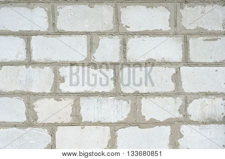 Brick wall masonry house manual of white brick