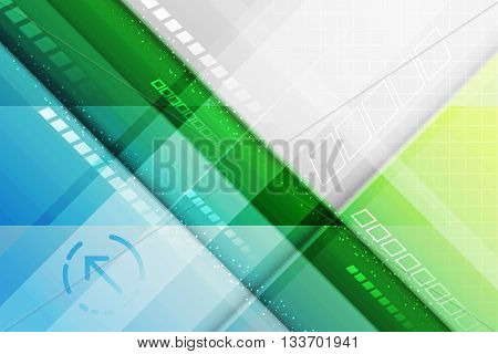 Abstract Vector Futuristic Background. Lines And Arrow.