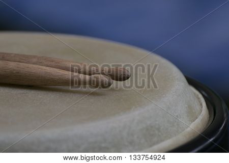 Drum Leather And Drum Stick