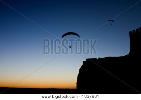  Zonsondergang Extreme hanggliding