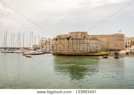 Angevine-aragonese Castle In Gallipoli, Salento, Apulia, Italy