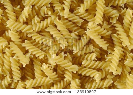 full frame of fusilli pasta, full frame picture