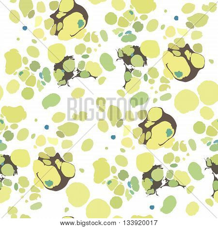 Abstract seamless pattern. Traditional Turkish Ebru technique. Ebru art.