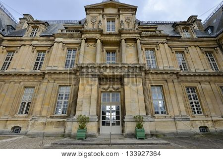 Maisons Laffitte France - april 4 2016 : the castle built in the 17 th century