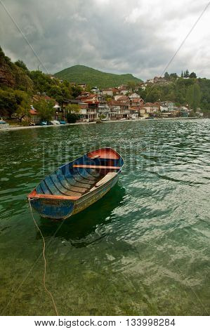 Village Trpejca at the Ohrid lake, Macedonia