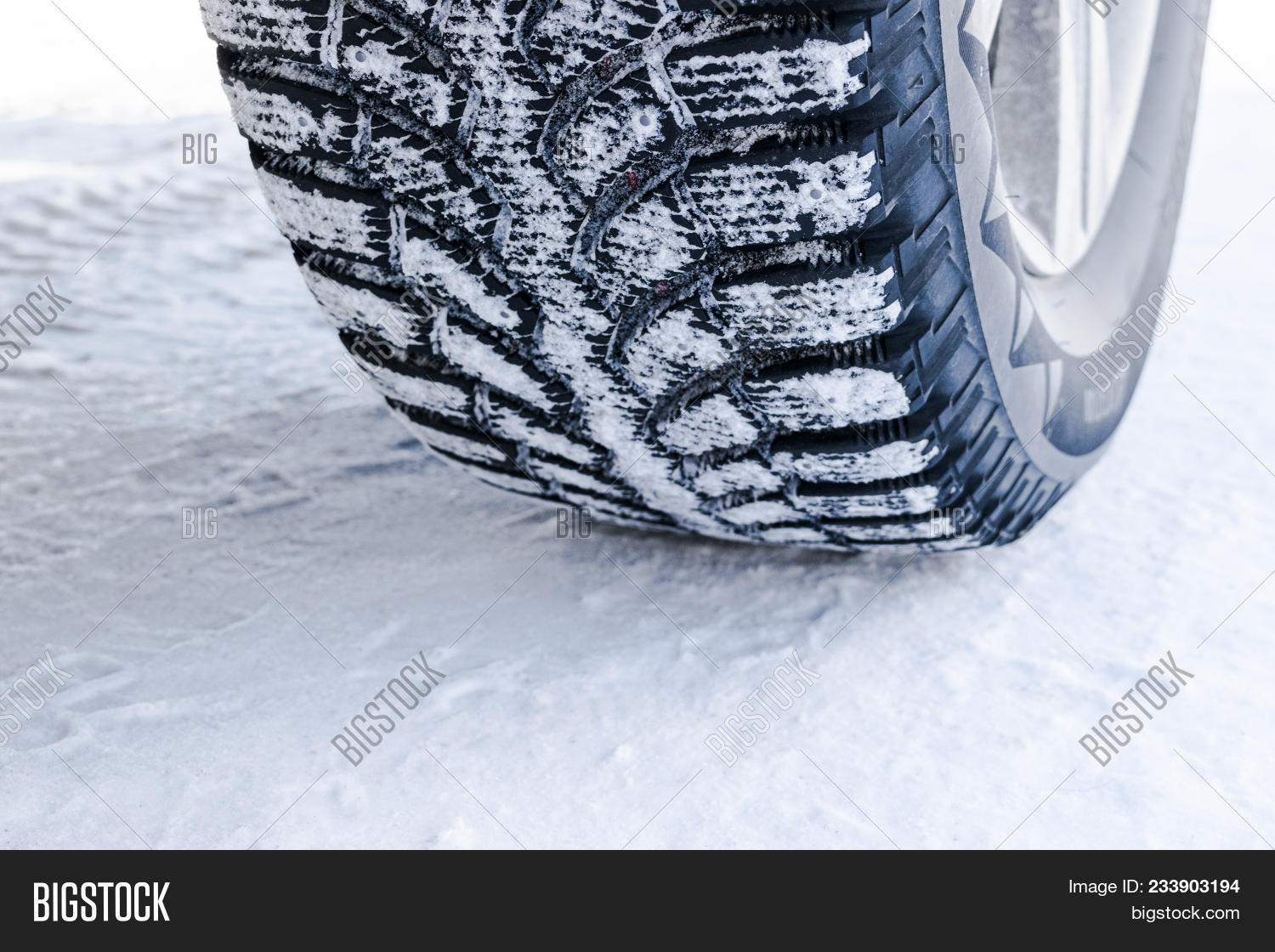 Car Tire Snow Close . Image & Photo (Free Trial) Bigstock