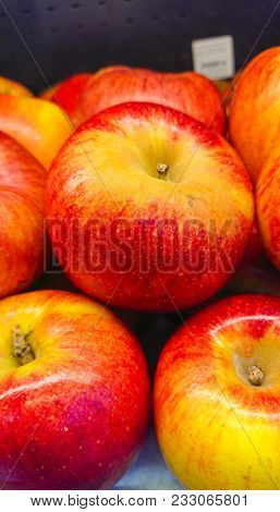 Red Apple Group In The Fruit Layer.