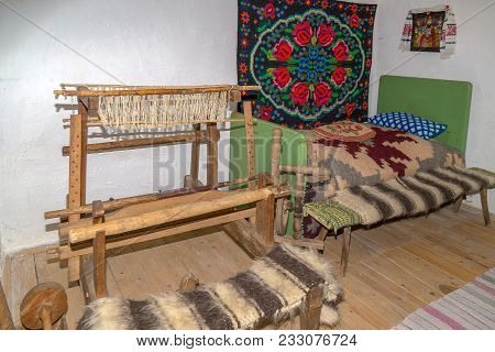 Repedea, Romania - November 29, 2016: Specific Objects From One Interior Of Romanian Farmhouse, The 