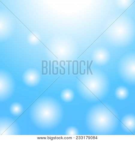 Soft Light Of Abstract Blur Bokeh Background. Vector Image