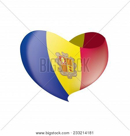 Andora Flag, Vector Illustration On A White Background