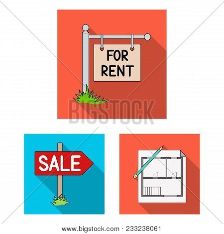 Realtor, Agency Flat Icons In Set Collection For Design. Buying And Selling Real Estate Vector Symbo