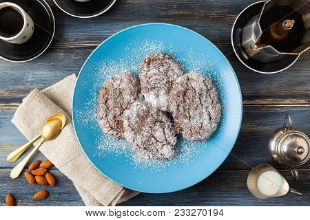 Pan Dei Morti. Italian Biscuits For The Autumn Holidays. Traditional Cookies  And Coffee. Is A Sweet