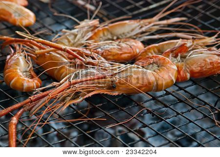 Gambas a la plancha.