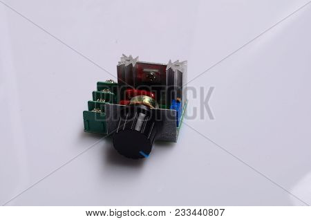Collection Of Electronic Components Isolated In White