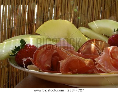 이탈리아 아침 식사 테이블입니다.