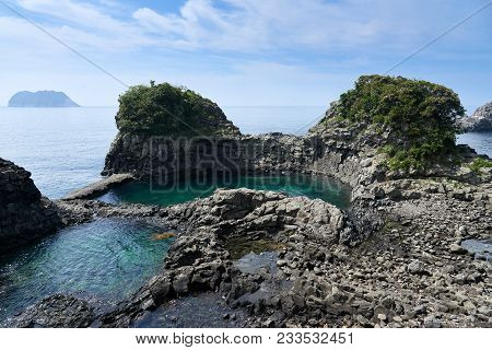 Seonnyeo-tang, Located At The Beginning Of Olle Trail No.7. It Is One Of The Many Public Pools Along