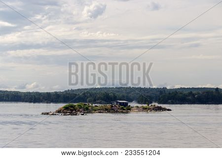 A Lake With Thousand Islands In Gananoque (canada)